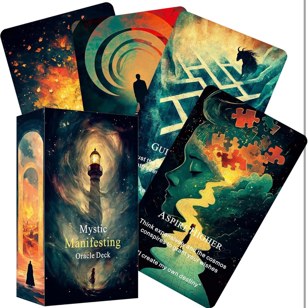 Mystic Oracle Deck with Vibrant Artwork
